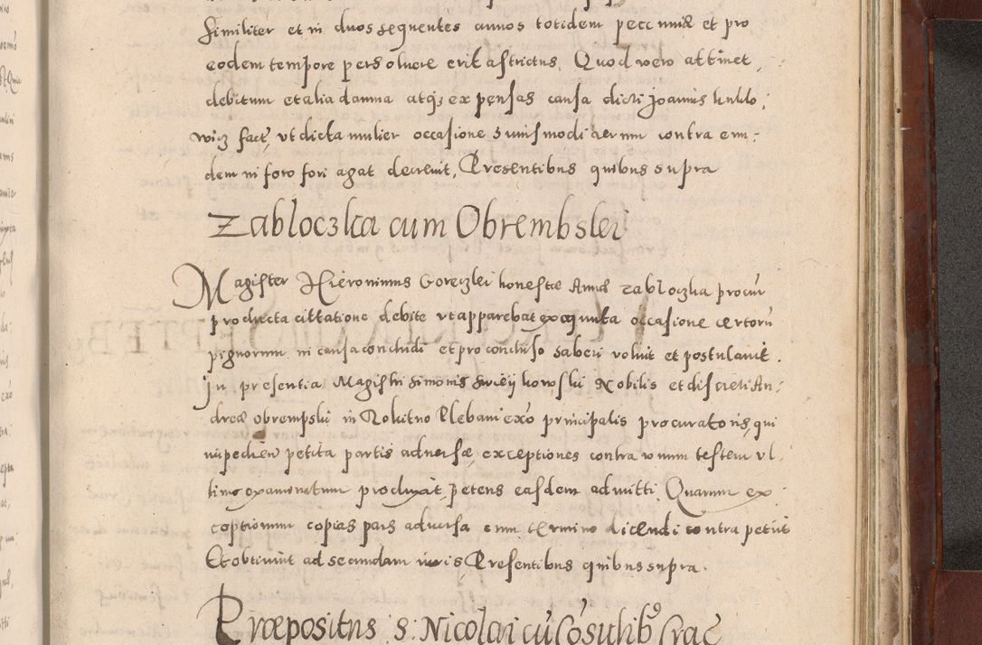 Zdjęcie nr 971 dla obiektu archiwalnego: Acta actorum causarum sententiarum tam diffinitivarum quam interloquutoriarum decretorum obligationum quietationum, constitutionum procuratorum etc. etc. coram Reverendo Domino Stanislao Manieczki Sacratissimi Corporis Christi Cazimiriae Praeposito Viccario in Spiritualibus ac Officiali Generali Cracoviensi ad Annum Domini Millesimum Quingentesimum Octuagesimum Tercium indictione undecima pontificatus Sanctissimi in Christo Patris Domini Nostri Domini Gregorii Divina Providentia Papae Tredecimi Anno ipsius duodecima faeliciter inchoantur 