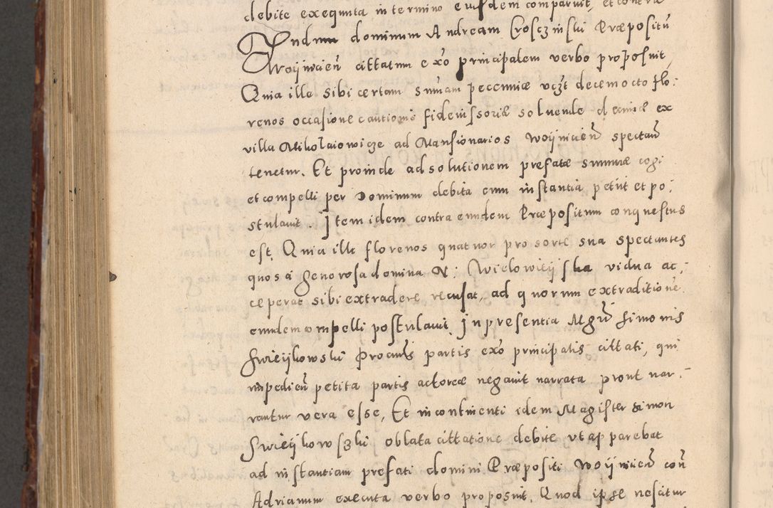 Zdjęcie nr 966 dla obiektu archiwalnego: Acta actorum causarum sententiarum tam diffinitivarum quam interloquutoriarum decretorum obligationum quietationum, constitutionum procuratorum etc. etc. coram Reverendo Domino Stanislao Manieczki Sacratissimi Corporis Christi Cazimiriae Praeposito Viccario in Spiritualibus ac Officiali Generali Cracoviensi ad Annum Domini Millesimum Quingentesimum Octuagesimum Tercium indictione undecima pontificatus Sanctissimi in Christo Patris Domini Nostri Domini Gregorii Divina Providentia Papae Tredecimi Anno ipsius duodecima faeliciter inchoantur 