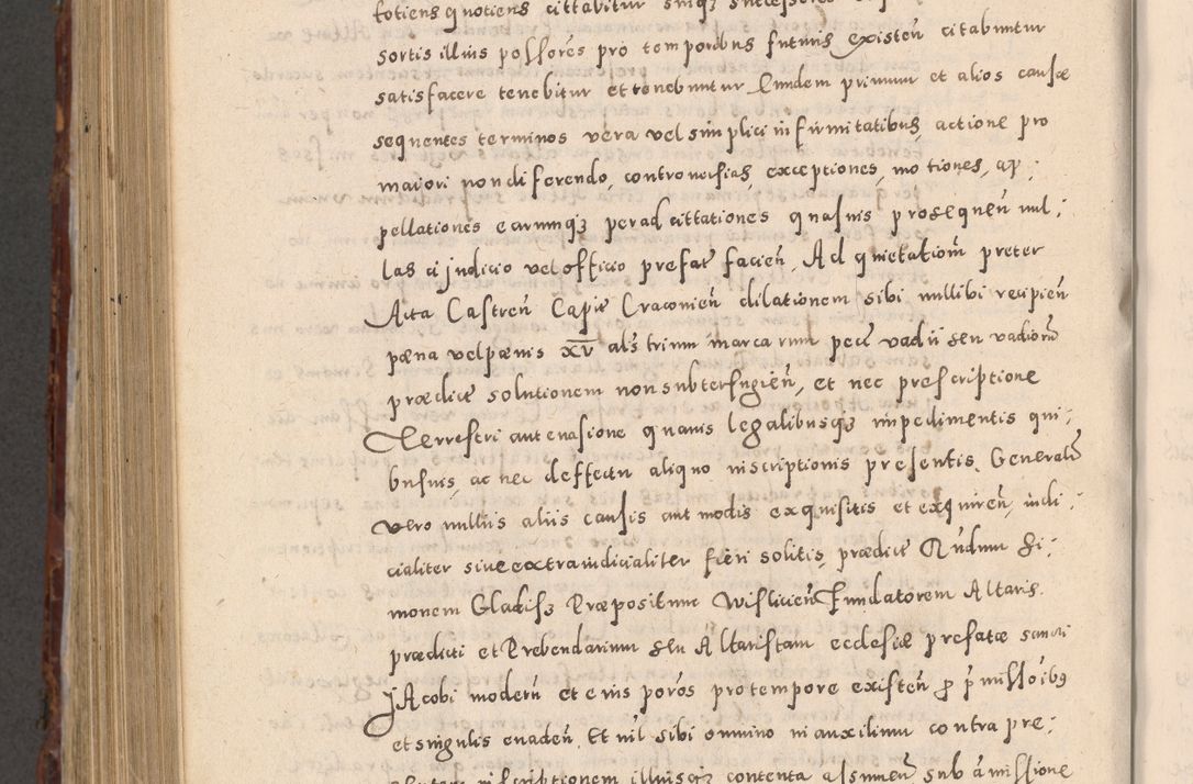 Zdjęcie nr 964 dla obiektu archiwalnego: Acta actorum causarum sententiarum tam diffinitivarum quam interloquutoriarum decretorum obligationum quietationum, constitutionum procuratorum etc. etc. coram Reverendo Domino Stanislao Manieczki Sacratissimi Corporis Christi Cazimiriae Praeposito Viccario in Spiritualibus ac Officiali Generali Cracoviensi ad Annum Domini Millesimum Quingentesimum Octuagesimum Tercium indictione undecima pontificatus Sanctissimi in Christo Patris Domini Nostri Domini Gregorii Divina Providentia Papae Tredecimi Anno ipsius duodecima faeliciter inchoantur 