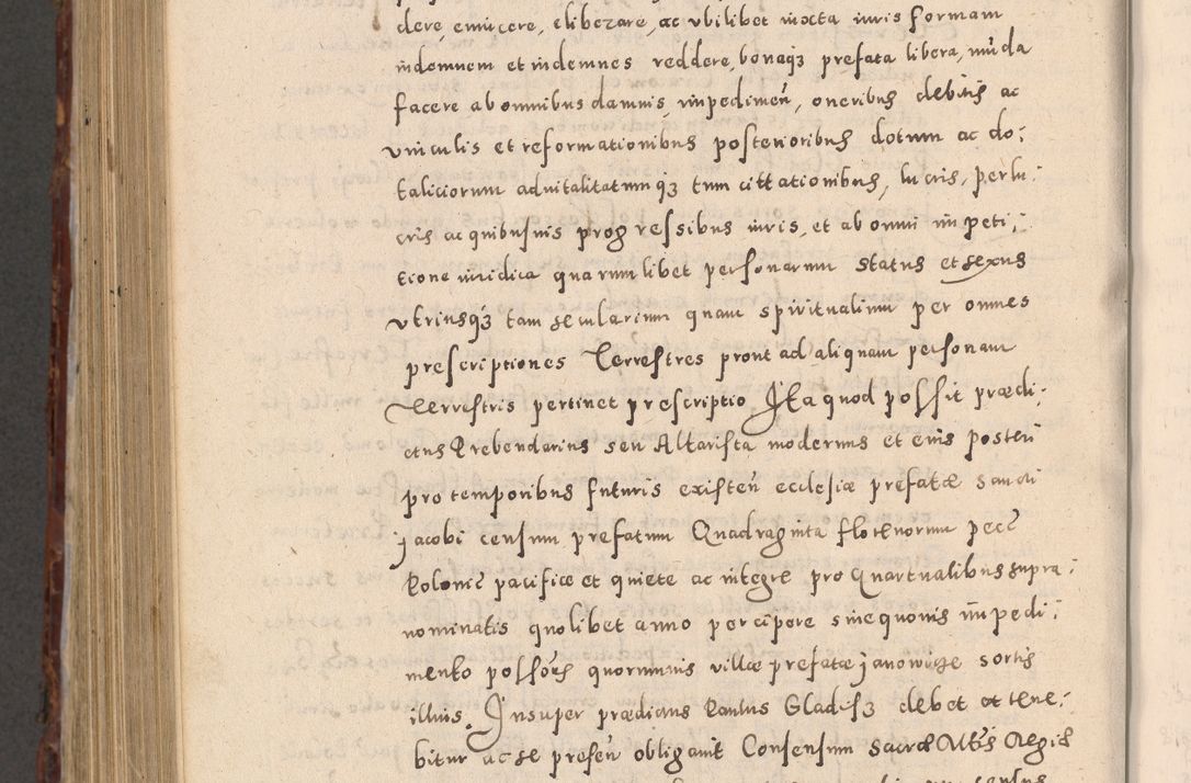 Zdjęcie nr 962 dla obiektu archiwalnego: Acta actorum causarum sententiarum tam diffinitivarum quam interloquutoriarum decretorum obligationum quietationum, constitutionum procuratorum etc. etc. coram Reverendo Domino Stanislao Manieczki Sacratissimi Corporis Christi Cazimiriae Praeposito Viccario in Spiritualibus ac Officiali Generali Cracoviensi ad Annum Domini Millesimum Quingentesimum Octuagesimum Tercium indictione undecima pontificatus Sanctissimi in Christo Patris Domini Nostri Domini Gregorii Divina Providentia Papae Tredecimi Anno ipsius duodecima faeliciter inchoantur 
