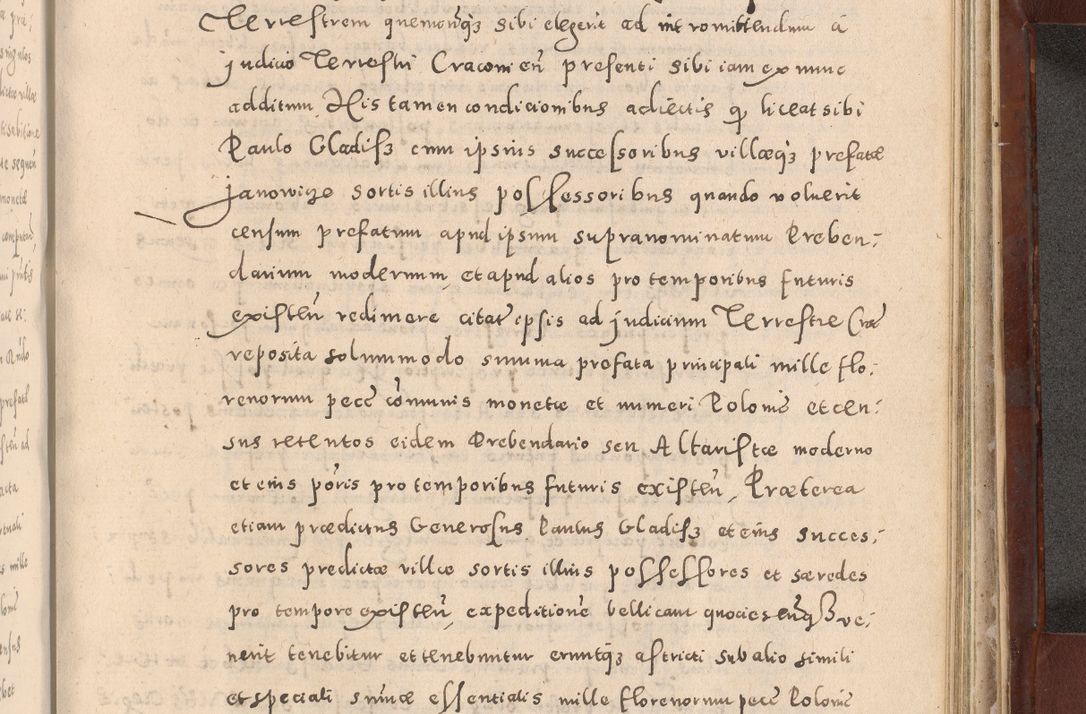 Zdjęcie nr 961 dla obiektu archiwalnego: Acta actorum causarum sententiarum tam diffinitivarum quam interloquutoriarum decretorum obligationum quietationum, constitutionum procuratorum etc. etc. coram Reverendo Domino Stanislao Manieczki Sacratissimi Corporis Christi Cazimiriae Praeposito Viccario in Spiritualibus ac Officiali Generali Cracoviensi ad Annum Domini Millesimum Quingentesimum Octuagesimum Tercium indictione undecima pontificatus Sanctissimi in Christo Patris Domini Nostri Domini Gregorii Divina Providentia Papae Tredecimi Anno ipsius duodecima faeliciter inchoantur 