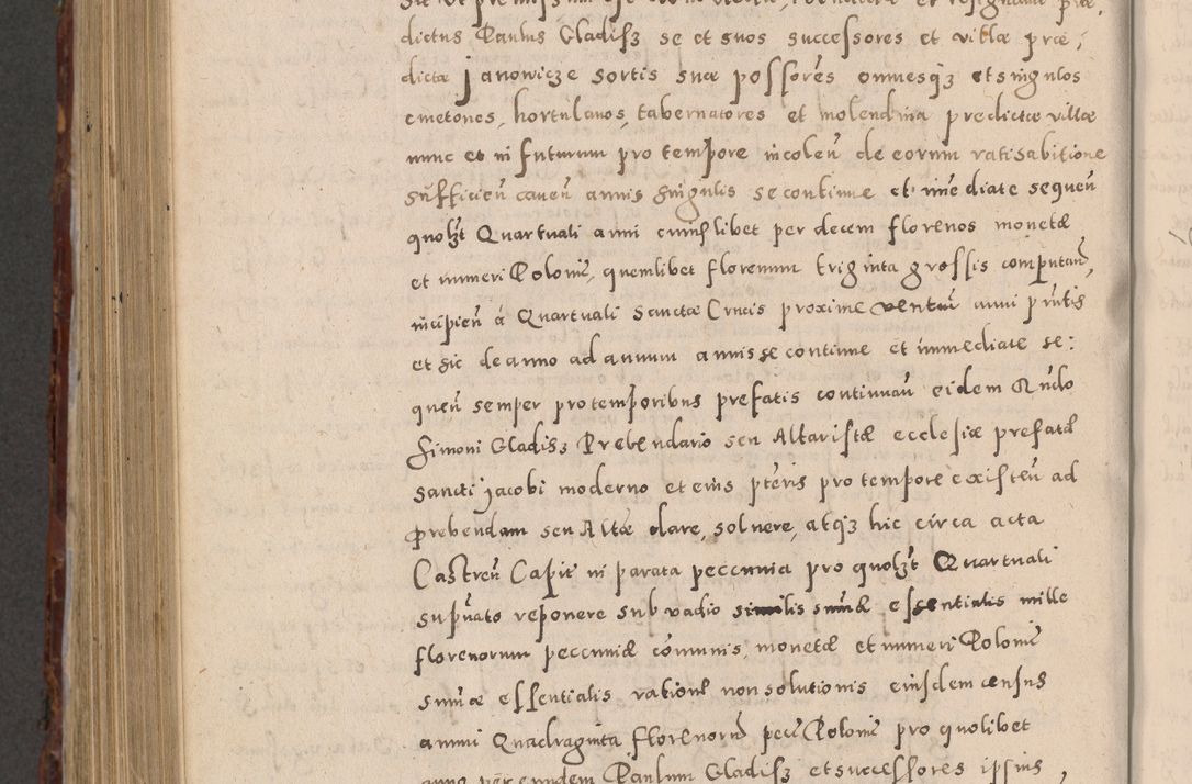 Zdjęcie nr 960 dla obiektu archiwalnego: Acta actorum causarum sententiarum tam diffinitivarum quam interloquutoriarum decretorum obligationum quietationum, constitutionum procuratorum etc. etc. coram Reverendo Domino Stanislao Manieczki Sacratissimi Corporis Christi Cazimiriae Praeposito Viccario in Spiritualibus ac Officiali Generali Cracoviensi ad Annum Domini Millesimum Quingentesimum Octuagesimum Tercium indictione undecima pontificatus Sanctissimi in Christo Patris Domini Nostri Domini Gregorii Divina Providentia Papae Tredecimi Anno ipsius duodecima faeliciter inchoantur 