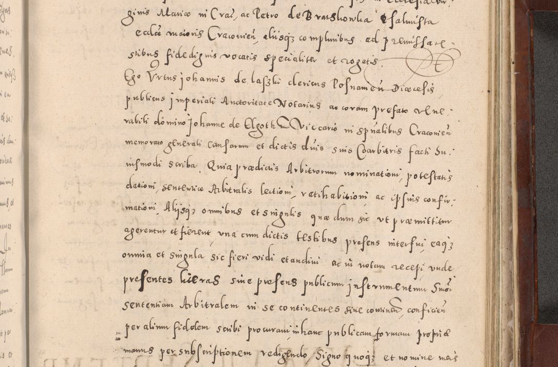 Zdjęcie nr 955 dla obiektu archiwalnego: Acta actorum causarum sententiarum tam diffinitivarum quam interloquutoriarum decretorum obligationum quietationum, constitutionum procuratorum etc. etc. coram Reverendo Domino Stanislao Manieczki Sacratissimi Corporis Christi Cazimiriae Praeposito Viccario in Spiritualibus ac Officiali Generali Cracoviensi ad Annum Domini Millesimum Quingentesimum Octuagesimum Tercium indictione undecima pontificatus Sanctissimi in Christo Patris Domini Nostri Domini Gregorii Divina Providentia Papae Tredecimi Anno ipsius duodecima faeliciter inchoantur 