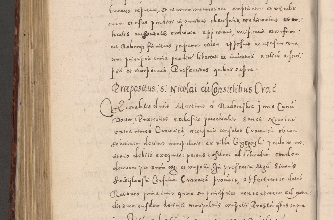 Zdjęcie nr 946 dla obiektu archiwalnego: Acta actorum causarum sententiarum tam diffinitivarum quam interloquutoriarum decretorum obligationum quietationum, constitutionum procuratorum etc. etc. coram Reverendo Domino Stanislao Manieczki Sacratissimi Corporis Christi Cazimiriae Praeposito Viccario in Spiritualibus ac Officiali Generali Cracoviensi ad Annum Domini Millesimum Quingentesimum Octuagesimum Tercium indictione undecima pontificatus Sanctissimi in Christo Patris Domini Nostri Domini Gregorii Divina Providentia Papae Tredecimi Anno ipsius duodecima faeliciter inchoantur 