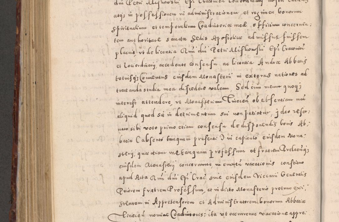 Zdjęcie nr 938 dla obiektu archiwalnego: Acta actorum causarum sententiarum tam diffinitivarum quam interloquutoriarum decretorum obligationum quietationum, constitutionum procuratorum etc. etc. coram Reverendo Domino Stanislao Manieczki Sacratissimi Corporis Christi Cazimiriae Praeposito Viccario in Spiritualibus ac Officiali Generali Cracoviensi ad Annum Domini Millesimum Quingentesimum Octuagesimum Tercium indictione undecima pontificatus Sanctissimi in Christo Patris Domini Nostri Domini Gregorii Divina Providentia Papae Tredecimi Anno ipsius duodecima faeliciter inchoantur 