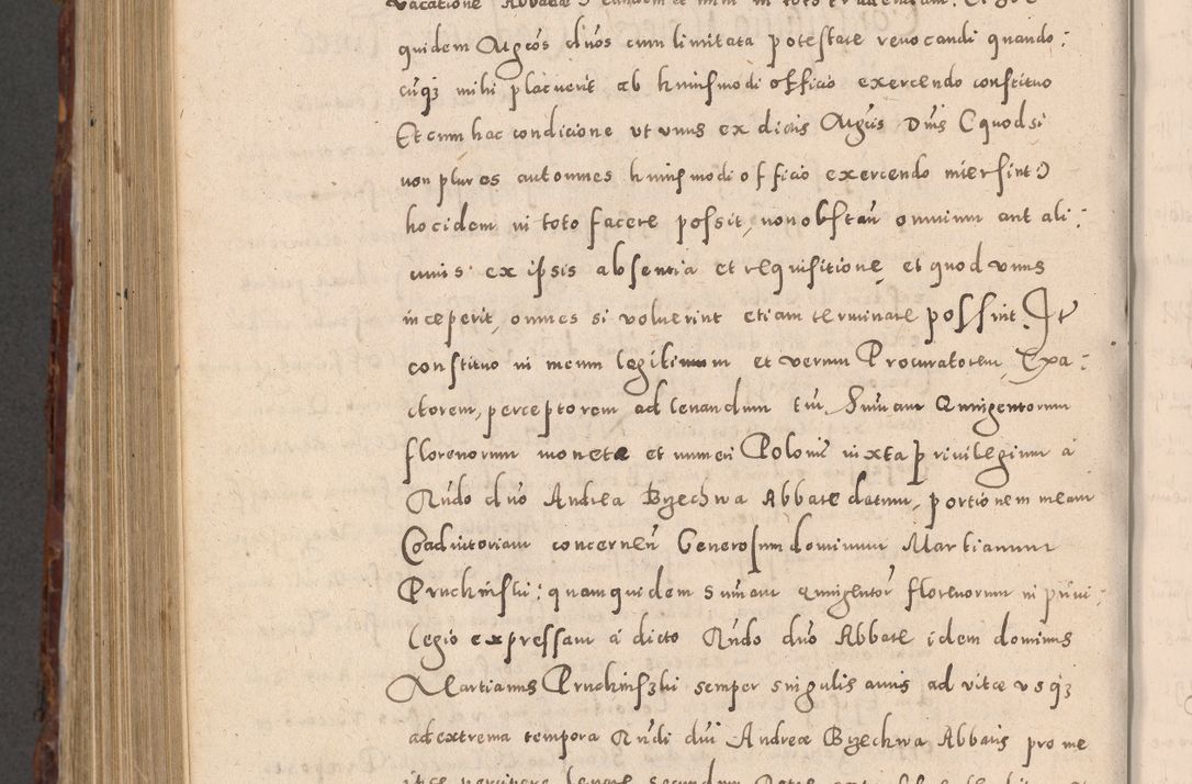 Zdjęcie nr 936 dla obiektu archiwalnego: Acta actorum causarum sententiarum tam diffinitivarum quam interloquutoriarum decretorum obligationum quietationum, constitutionum procuratorum etc. etc. coram Reverendo Domino Stanislao Manieczki Sacratissimi Corporis Christi Cazimiriae Praeposito Viccario in Spiritualibus ac Officiali Generali Cracoviensi ad Annum Domini Millesimum Quingentesimum Octuagesimum Tercium indictione undecima pontificatus Sanctissimi in Christo Patris Domini Nostri Domini Gregorii Divina Providentia Papae Tredecimi Anno ipsius duodecima faeliciter inchoantur 