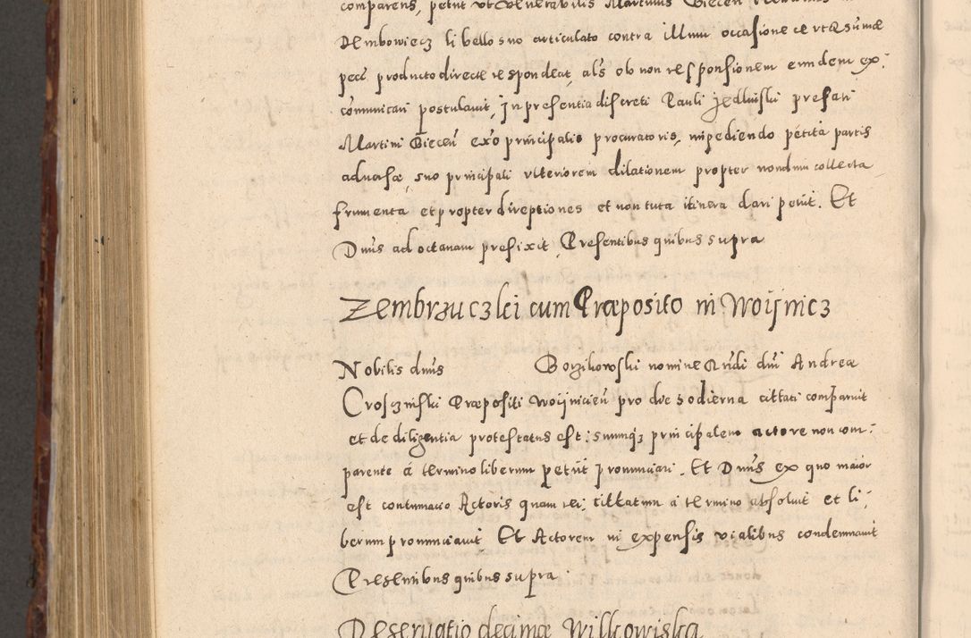 Zdjęcie nr 932 dla obiektu archiwalnego: Acta actorum causarum sententiarum tam diffinitivarum quam interloquutoriarum decretorum obligationum quietationum, constitutionum procuratorum etc. etc. coram Reverendo Domino Stanislao Manieczki Sacratissimi Corporis Christi Cazimiriae Praeposito Viccario in Spiritualibus ac Officiali Generali Cracoviensi ad Annum Domini Millesimum Quingentesimum Octuagesimum Tercium indictione undecima pontificatus Sanctissimi in Christo Patris Domini Nostri Domini Gregorii Divina Providentia Papae Tredecimi Anno ipsius duodecima faeliciter inchoantur 