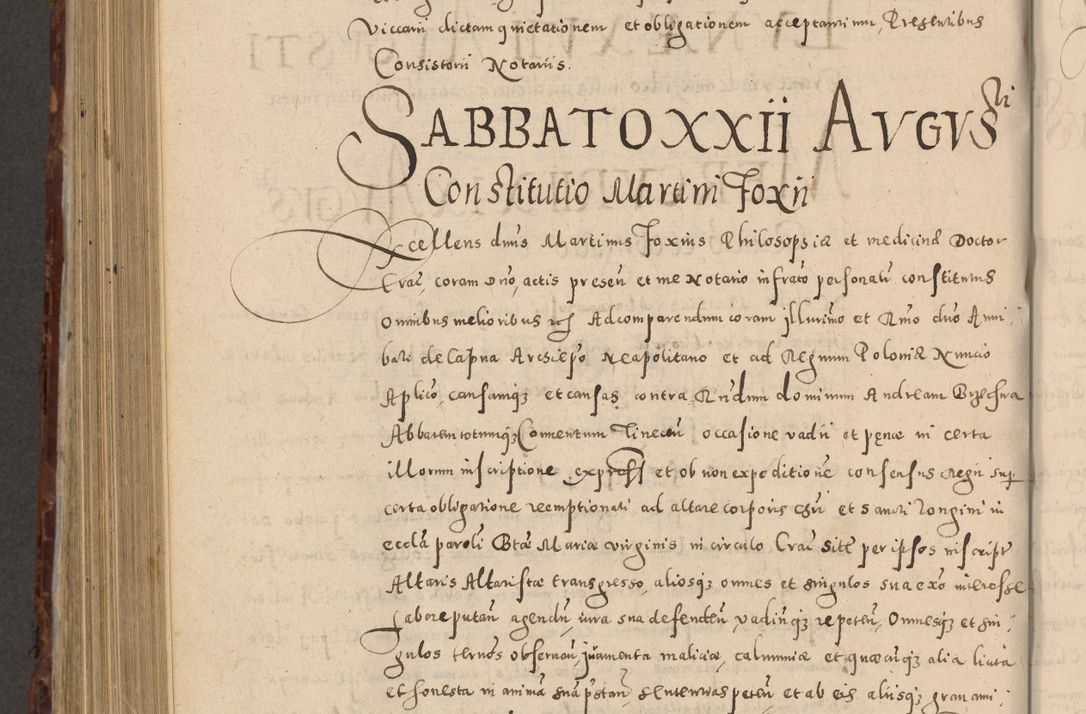 Zdjęcie nr 928 dla obiektu archiwalnego: Acta actorum causarum sententiarum tam diffinitivarum quam interloquutoriarum decretorum obligationum quietationum, constitutionum procuratorum etc. etc. coram Reverendo Domino Stanislao Manieczki Sacratissimi Corporis Christi Cazimiriae Praeposito Viccario in Spiritualibus ac Officiali Generali Cracoviensi ad Annum Domini Millesimum Quingentesimum Octuagesimum Tercium indictione undecima pontificatus Sanctissimi in Christo Patris Domini Nostri Domini Gregorii Divina Providentia Papae Tredecimi Anno ipsius duodecima faeliciter inchoantur 