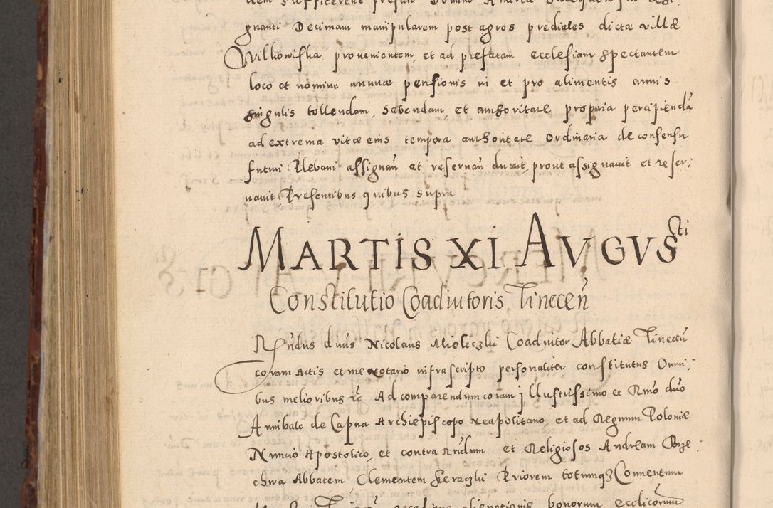 Zdjęcie nr 926 dla obiektu archiwalnego: Acta actorum causarum sententiarum tam diffinitivarum quam interloquutoriarum decretorum obligationum quietationum, constitutionum procuratorum etc. etc. coram Reverendo Domino Stanislao Manieczki Sacratissimi Corporis Christi Cazimiriae Praeposito Viccario in Spiritualibus ac Officiali Generali Cracoviensi ad Annum Domini Millesimum Quingentesimum Octuagesimum Tercium indictione undecima pontificatus Sanctissimi in Christo Patris Domini Nostri Domini Gregorii Divina Providentia Papae Tredecimi Anno ipsius duodecima faeliciter inchoantur 