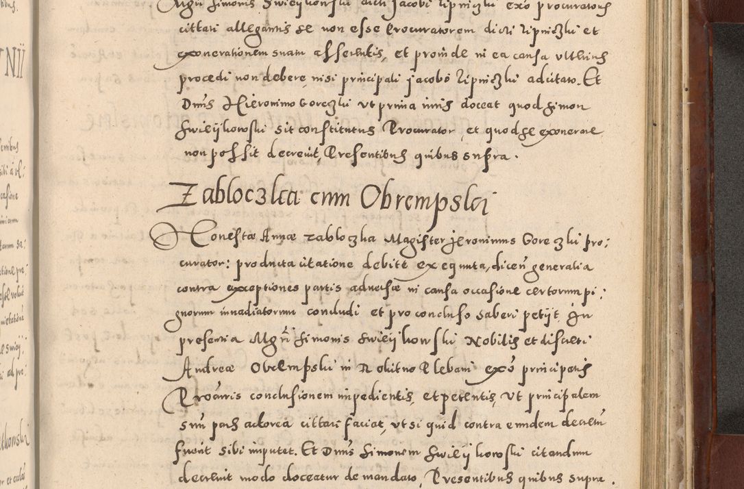 Zdjęcie nr 903 dla obiektu archiwalnego: Acta actorum causarum sententiarum tam diffinitivarum quam interloquutoriarum decretorum obligationum quietationum, constitutionum procuratorum etc. etc. coram Reverendo Domino Stanislao Manieczki Sacratissimi Corporis Christi Cazimiriae Praeposito Viccario in Spiritualibus ac Officiali Generali Cracoviensi ad Annum Domini Millesimum Quingentesimum Octuagesimum Tercium indictione undecima pontificatus Sanctissimi in Christo Patris Domini Nostri Domini Gregorii Divina Providentia Papae Tredecimi Anno ipsius duodecima faeliciter inchoantur 
