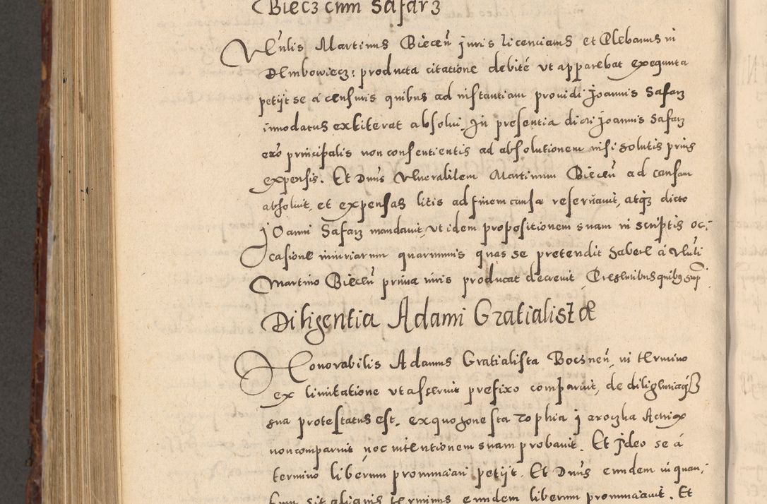 Zdjęcie nr 900 dla obiektu archiwalnego: Acta actorum causarum sententiarum tam diffinitivarum quam interloquutoriarum decretorum obligationum quietationum, constitutionum procuratorum etc. etc. coram Reverendo Domino Stanislao Manieczki Sacratissimi Corporis Christi Cazimiriae Praeposito Viccario in Spiritualibus ac Officiali Generali Cracoviensi ad Annum Domini Millesimum Quingentesimum Octuagesimum Tercium indictione undecima pontificatus Sanctissimi in Christo Patris Domini Nostri Domini Gregorii Divina Providentia Papae Tredecimi Anno ipsius duodecima faeliciter inchoantur 