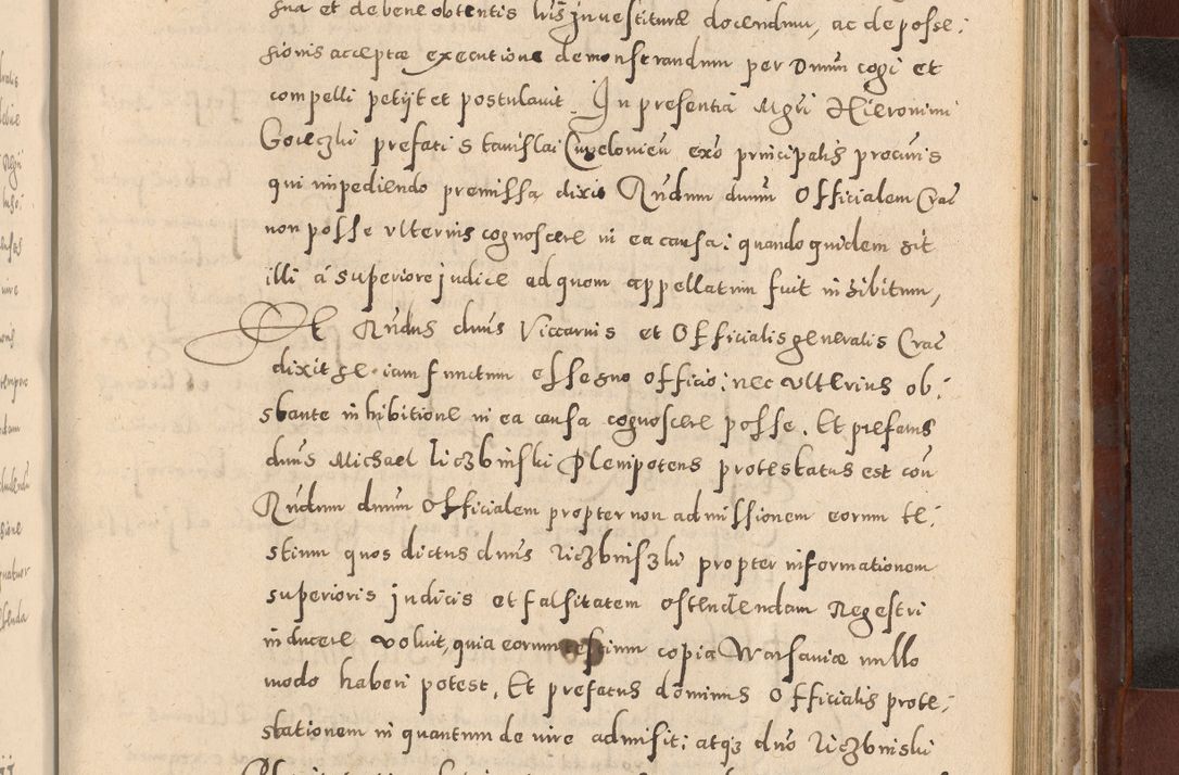 Zdjęcie nr 897 dla obiektu archiwalnego: Acta actorum causarum sententiarum tam diffinitivarum quam interloquutoriarum decretorum obligationum quietationum, constitutionum procuratorum etc. etc. coram Reverendo Domino Stanislao Manieczki Sacratissimi Corporis Christi Cazimiriae Praeposito Viccario in Spiritualibus ac Officiali Generali Cracoviensi ad Annum Domini Millesimum Quingentesimum Octuagesimum Tercium indictione undecima pontificatus Sanctissimi in Christo Patris Domini Nostri Domini Gregorii Divina Providentia Papae Tredecimi Anno ipsius duodecima faeliciter inchoantur 