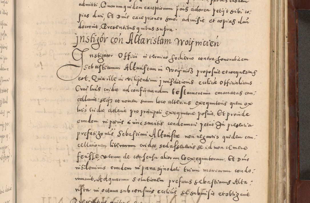 Zdjęcie nr 895 dla obiektu archiwalnego: Acta actorum causarum sententiarum tam diffinitivarum quam interloquutoriarum decretorum obligationum quietationum, constitutionum procuratorum etc. etc. coram Reverendo Domino Stanislao Manieczki Sacratissimi Corporis Christi Cazimiriae Praeposito Viccario in Spiritualibus ac Officiali Generali Cracoviensi ad Annum Domini Millesimum Quingentesimum Octuagesimum Tercium indictione undecima pontificatus Sanctissimi in Christo Patris Domini Nostri Domini Gregorii Divina Providentia Papae Tredecimi Anno ipsius duodecima faeliciter inchoantur 