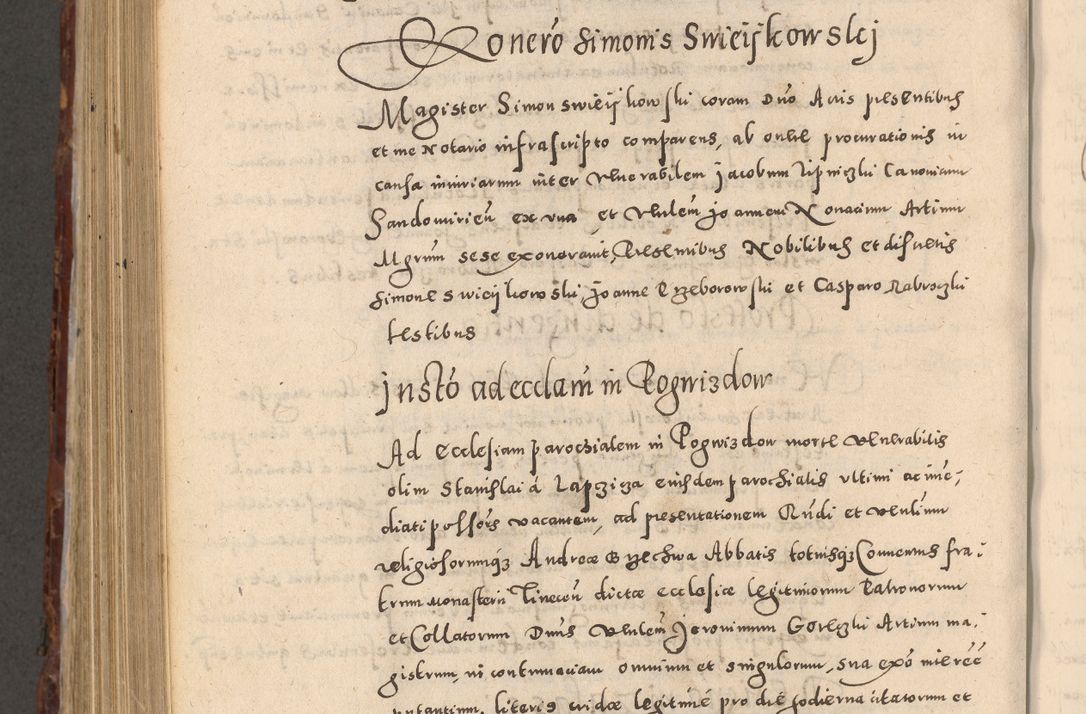 Zdjęcie nr 892 dla obiektu archiwalnego: Acta actorum causarum sententiarum tam diffinitivarum quam interloquutoriarum decretorum obligationum quietationum, constitutionum procuratorum etc. etc. coram Reverendo Domino Stanislao Manieczki Sacratissimi Corporis Christi Cazimiriae Praeposito Viccario in Spiritualibus ac Officiali Generali Cracoviensi ad Annum Domini Millesimum Quingentesimum Octuagesimum Tercium indictione undecima pontificatus Sanctissimi in Christo Patris Domini Nostri Domini Gregorii Divina Providentia Papae Tredecimi Anno ipsius duodecima faeliciter inchoantur 