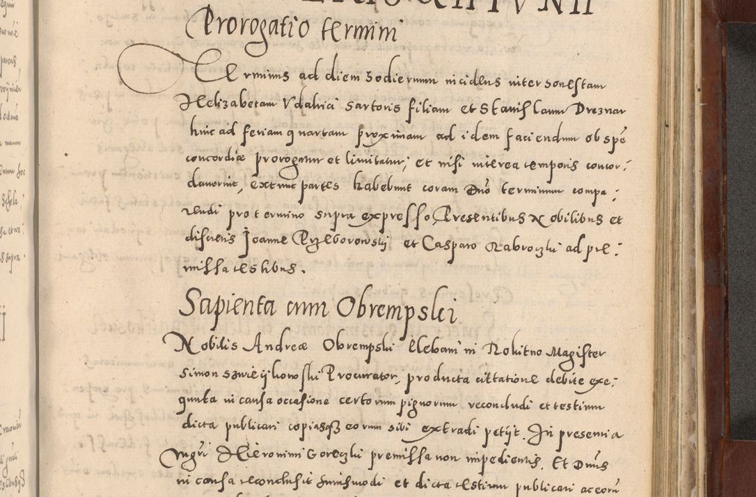Zdjęcie nr 889 dla obiektu archiwalnego: Acta actorum causarum sententiarum tam diffinitivarum quam interloquutoriarum decretorum obligationum quietationum, constitutionum procuratorum etc. etc. coram Reverendo Domino Stanislao Manieczki Sacratissimi Corporis Christi Cazimiriae Praeposito Viccario in Spiritualibus ac Officiali Generali Cracoviensi ad Annum Domini Millesimum Quingentesimum Octuagesimum Tercium indictione undecima pontificatus Sanctissimi in Christo Patris Domini Nostri Domini Gregorii Divina Providentia Papae Tredecimi Anno ipsius duodecima faeliciter inchoantur 