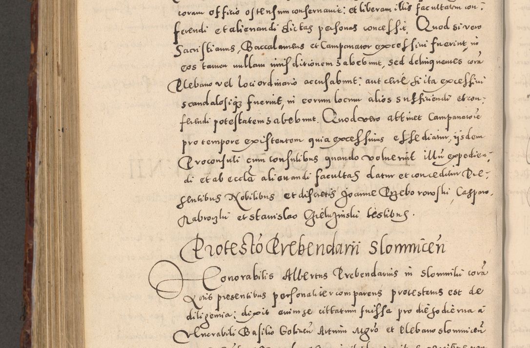 Zdjęcie nr 886 dla obiektu archiwalnego: Acta actorum causarum sententiarum tam diffinitivarum quam interloquutoriarum decretorum obligationum quietationum, constitutionum procuratorum etc. etc. coram Reverendo Domino Stanislao Manieczki Sacratissimi Corporis Christi Cazimiriae Praeposito Viccario in Spiritualibus ac Officiali Generali Cracoviensi ad Annum Domini Millesimum Quingentesimum Octuagesimum Tercium indictione undecima pontificatus Sanctissimi in Christo Patris Domini Nostri Domini Gregorii Divina Providentia Papae Tredecimi Anno ipsius duodecima faeliciter inchoantur 
