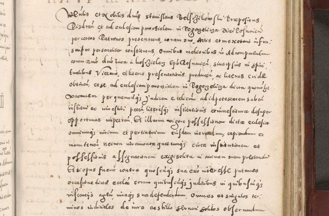 Zdjęcie nr 879 dla obiektu archiwalnego: Acta actorum causarum sententiarum tam diffinitivarum quam interloquutoriarum decretorum obligationum quietationum, constitutionum procuratorum etc. etc. coram Reverendo Domino Stanislao Manieczki Sacratissimi Corporis Christi Cazimiriae Praeposito Viccario in Spiritualibus ac Officiali Generali Cracoviensi ad Annum Domini Millesimum Quingentesimum Octuagesimum Tercium indictione undecima pontificatus Sanctissimi in Christo Patris Domini Nostri Domini Gregorii Divina Providentia Papae Tredecimi Anno ipsius duodecima faeliciter inchoantur 