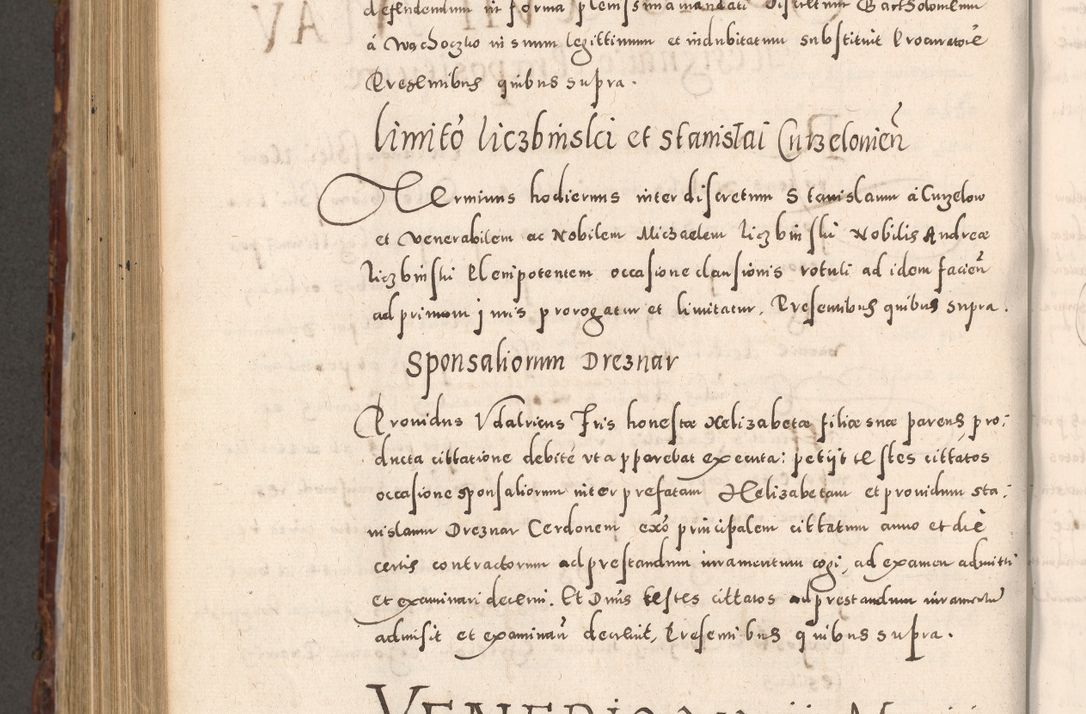 Zdjęcie nr 870 dla obiektu archiwalnego: Acta actorum causarum sententiarum tam diffinitivarum quam interloquutoriarum decretorum obligationum quietationum, constitutionum procuratorum etc. etc. coram Reverendo Domino Stanislao Manieczki Sacratissimi Corporis Christi Cazimiriae Praeposito Viccario in Spiritualibus ac Officiali Generali Cracoviensi ad Annum Domini Millesimum Quingentesimum Octuagesimum Tercium indictione undecima pontificatus Sanctissimi in Christo Patris Domini Nostri Domini Gregorii Divina Providentia Papae Tredecimi Anno ipsius duodecima faeliciter inchoantur 