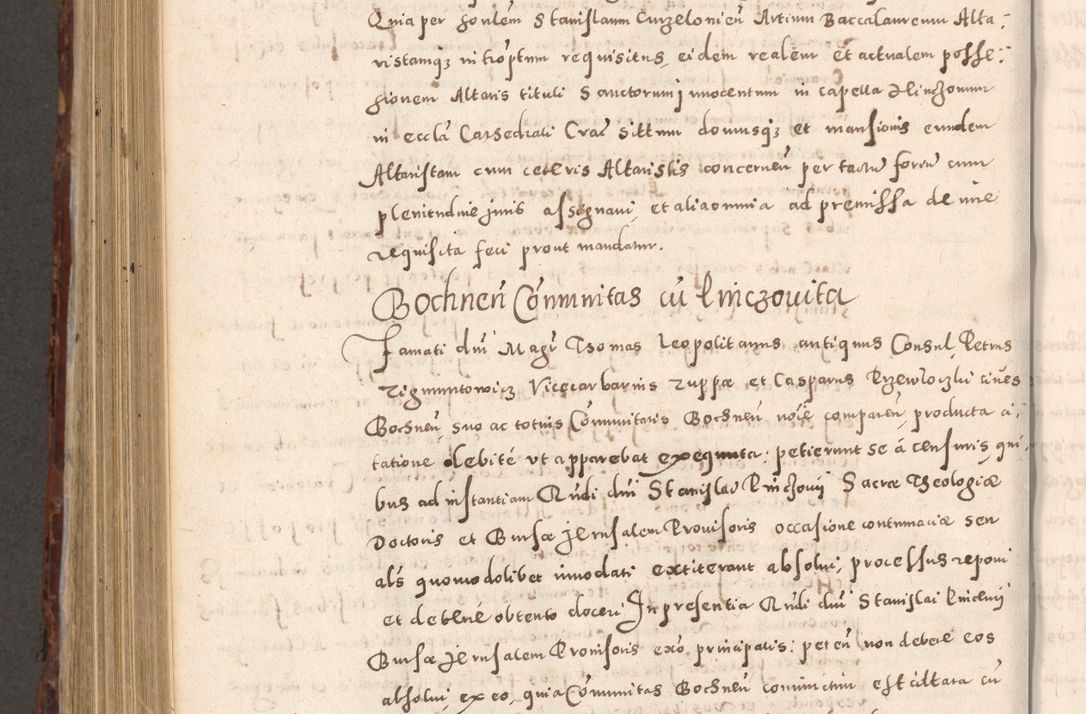Zdjęcie nr 862 dla obiektu archiwalnego: Acta actorum causarum sententiarum tam diffinitivarum quam interloquutoriarum decretorum obligationum quietationum, constitutionum procuratorum etc. etc. coram Reverendo Domino Stanislao Manieczki Sacratissimi Corporis Christi Cazimiriae Praeposito Viccario in Spiritualibus ac Officiali Generali Cracoviensi ad Annum Domini Millesimum Quingentesimum Octuagesimum Tercium indictione undecima pontificatus Sanctissimi in Christo Patris Domini Nostri Domini Gregorii Divina Providentia Papae Tredecimi Anno ipsius duodecima faeliciter inchoantur 