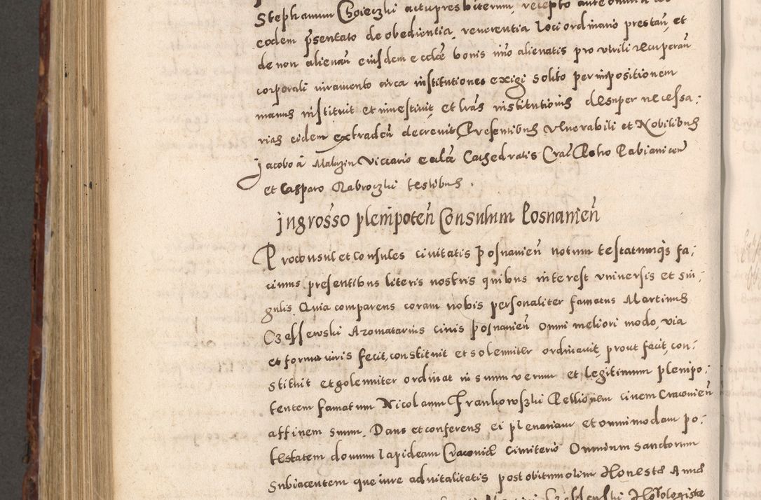 Zdjęcie nr 836 dla obiektu archiwalnego: Acta actorum causarum sententiarum tam diffinitivarum quam interloquutoriarum decretorum obligationum quietationum, constitutionum procuratorum etc. etc. coram Reverendo Domino Stanislao Manieczki Sacratissimi Corporis Christi Cazimiriae Praeposito Viccario in Spiritualibus ac Officiali Generali Cracoviensi ad Annum Domini Millesimum Quingentesimum Octuagesimum Tercium indictione undecima pontificatus Sanctissimi in Christo Patris Domini Nostri Domini Gregorii Divina Providentia Papae Tredecimi Anno ipsius duodecima faeliciter inchoantur 