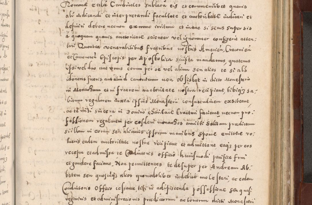 Zdjęcie nr 829 dla obiektu archiwalnego: Acta actorum causarum sententiarum tam diffinitivarum quam interloquutoriarum decretorum obligationum quietationum, constitutionum procuratorum etc. etc. coram Reverendo Domino Stanislao Manieczki Sacratissimi Corporis Christi Cazimiriae Praeposito Viccario in Spiritualibus ac Officiali Generali Cracoviensi ad Annum Domini Millesimum Quingentesimum Octuagesimum Tercium indictione undecima pontificatus Sanctissimi in Christo Patris Domini Nostri Domini Gregorii Divina Providentia Papae Tredecimi Anno ipsius duodecima faeliciter inchoantur 