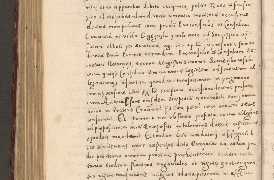 Zdjęcie nr 812 dla obiektu archiwalnego: Acta actorum causarum sententiarum tam diffinitivarum quam interloquutoriarum decretorum obligationum quietationum, constitutionum procuratorum etc. etc. coram Reverendo Domino Stanislao Manieczki Sacratissimi Corporis Christi Cazimiriae Praeposito Viccario in Spiritualibus ac Officiali Generali Cracoviensi ad Annum Domini Millesimum Quingentesimum Octuagesimum Tercium indictione undecima pontificatus Sanctissimi in Christo Patris Domini Nostri Domini Gregorii Divina Providentia Papae Tredecimi Anno ipsius duodecima faeliciter inchoantur 