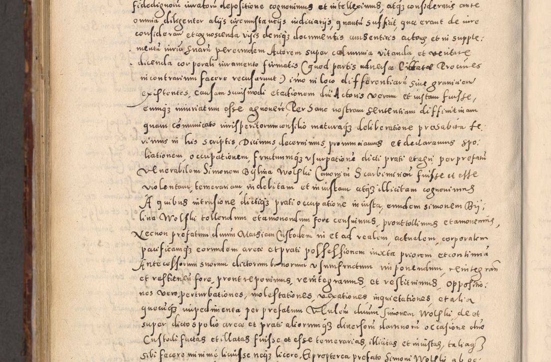 Zdjęcie nr 1192 dla obiektu archiwalnego: Acta actorum causarum sententiarum tam diffinitivarum quam interloquutoriarum decretorum obligationum quietationum, constitutionum procuratorum etc. etc. coram Reverendo Domino Stanislao Manieczki Sacratissimi Corporis Christi Cazimiriae Praeposito Viccario in Spiritualibus ac Officiali Generali Cracoviensi ad Annum Domini Millesimum Quingentesimum Octuagesimum Tercium indictione undecima pontificatus Sanctissimi in Christo Patris Domini Nostri Domini Gregorii Divina Providentia Papae Tredecimi Anno ipsius duodecima faeliciter inchoantur 