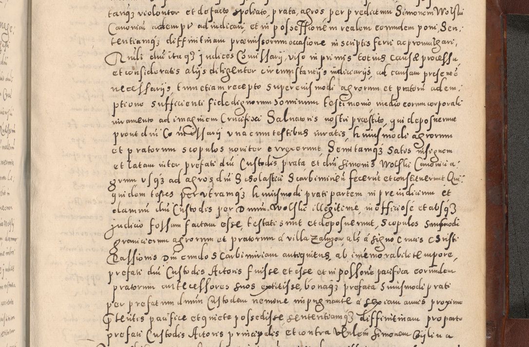 Zdjęcie nr 1191 dla obiektu archiwalnego: Acta actorum causarum sententiarum tam diffinitivarum quam interloquutoriarum decretorum obligationum quietationum, constitutionum procuratorum etc. etc. coram Reverendo Domino Stanislao Manieczki Sacratissimi Corporis Christi Cazimiriae Praeposito Viccario in Spiritualibus ac Officiali Generali Cracoviensi ad Annum Domini Millesimum Quingentesimum Octuagesimum Tercium indictione undecima pontificatus Sanctissimi in Christo Patris Domini Nostri Domini Gregorii Divina Providentia Papae Tredecimi Anno ipsius duodecima faeliciter inchoantur 