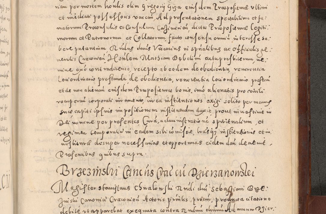 Zdjęcie nr 1181 dla obiektu archiwalnego: Acta actorum causarum sententiarum tam diffinitivarum quam interloquutoriarum decretorum obligationum quietationum, constitutionum procuratorum etc. etc. coram Reverendo Domino Stanislao Manieczki Sacratissimi Corporis Christi Cazimiriae Praeposito Viccario in Spiritualibus ac Officiali Generali Cracoviensi ad Annum Domini Millesimum Quingentesimum Octuagesimum Tercium indictione undecima pontificatus Sanctissimi in Christo Patris Domini Nostri Domini Gregorii Divina Providentia Papae Tredecimi Anno ipsius duodecima faeliciter inchoantur 