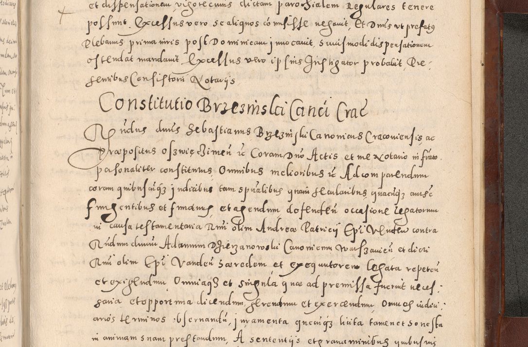 Zdjęcie nr 1177 dla obiektu archiwalnego: Acta actorum causarum sententiarum tam diffinitivarum quam interloquutoriarum decretorum obligationum quietationum, constitutionum procuratorum etc. etc. coram Reverendo Domino Stanislao Manieczki Sacratissimi Corporis Christi Cazimiriae Praeposito Viccario in Spiritualibus ac Officiali Generali Cracoviensi ad Annum Domini Millesimum Quingentesimum Octuagesimum Tercium indictione undecima pontificatus Sanctissimi in Christo Patris Domini Nostri Domini Gregorii Divina Providentia Papae Tredecimi Anno ipsius duodecima faeliciter inchoantur 