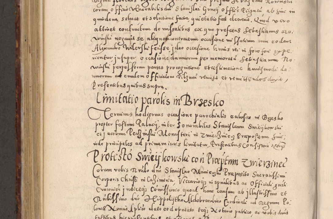 Zdjęcie nr 1170 dla obiektu archiwalnego: Acta actorum causarum sententiarum tam diffinitivarum quam interloquutoriarum decretorum obligationum quietationum, constitutionum procuratorum etc. etc. coram Reverendo Domino Stanislao Manieczki Sacratissimi Corporis Christi Cazimiriae Praeposito Viccario in Spiritualibus ac Officiali Generali Cracoviensi ad Annum Domini Millesimum Quingentesimum Octuagesimum Tercium indictione undecima pontificatus Sanctissimi in Christo Patris Domini Nostri Domini Gregorii Divina Providentia Papae Tredecimi Anno ipsius duodecima faeliciter inchoantur 