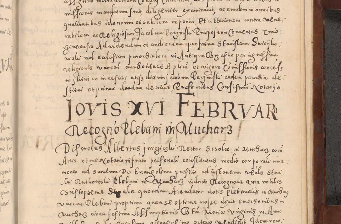 Zdjęcie nr 1167 dla obiektu archiwalnego: Acta actorum causarum sententiarum tam diffinitivarum quam interloquutoriarum decretorum obligationum quietationum, constitutionum procuratorum etc. etc. coram Reverendo Domino Stanislao Manieczki Sacratissimi Corporis Christi Cazimiriae Praeposito Viccario in Spiritualibus ac Officiali Generali Cracoviensi ad Annum Domini Millesimum Quingentesimum Octuagesimum Tercium indictione undecima pontificatus Sanctissimi in Christo Patris Domini Nostri Domini Gregorii Divina Providentia Papae Tredecimi Anno ipsius duodecima faeliciter inchoantur 