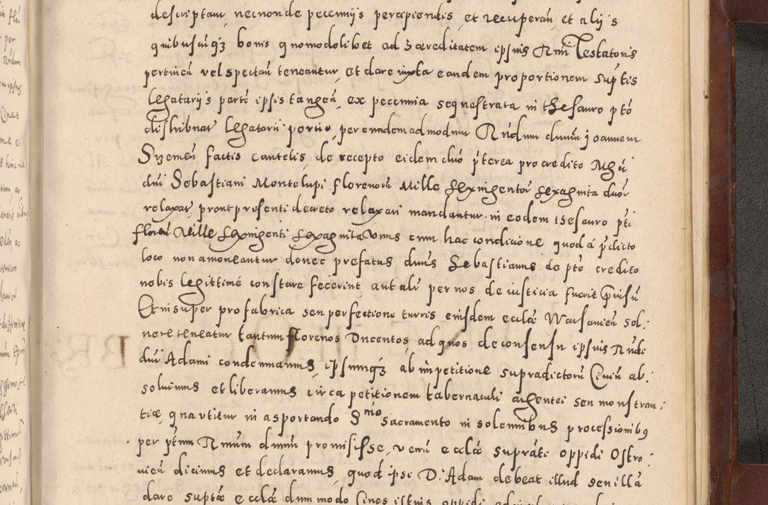 Zdjęcie nr 1159 dla obiektu archiwalnego: Acta actorum causarum sententiarum tam diffinitivarum quam interloquutoriarum decretorum obligationum quietationum, constitutionum procuratorum etc. etc. coram Reverendo Domino Stanislao Manieczki Sacratissimi Corporis Christi Cazimiriae Praeposito Viccario in Spiritualibus ac Officiali Generali Cracoviensi ad Annum Domini Millesimum Quingentesimum Octuagesimum Tercium indictione undecima pontificatus Sanctissimi in Christo Patris Domini Nostri Domini Gregorii Divina Providentia Papae Tredecimi Anno ipsius duodecima faeliciter inchoantur 