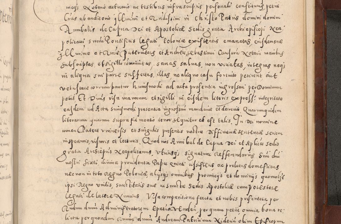 Zdjęcie nr 1157 dla obiektu archiwalnego: Acta actorum causarum sententiarum tam diffinitivarum quam interloquutoriarum decretorum obligationum quietationum, constitutionum procuratorum etc. etc. coram Reverendo Domino Stanislao Manieczki Sacratissimi Corporis Christi Cazimiriae Praeposito Viccario in Spiritualibus ac Officiali Generali Cracoviensi ad Annum Domini Millesimum Quingentesimum Octuagesimum Tercium indictione undecima pontificatus Sanctissimi in Christo Patris Domini Nostri Domini Gregorii Divina Providentia Papae Tredecimi Anno ipsius duodecima faeliciter inchoantur 