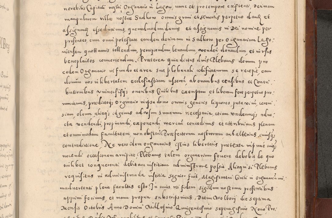 Zdjęcie nr 1151 dla obiektu archiwalnego: Acta actorum causarum sententiarum tam diffinitivarum quam interloquutoriarum decretorum obligationum quietationum, constitutionum procuratorum etc. etc. coram Reverendo Domino Stanislao Manieczki Sacratissimi Corporis Christi Cazimiriae Praeposito Viccario in Spiritualibus ac Officiali Generali Cracoviensi ad Annum Domini Millesimum Quingentesimum Octuagesimum Tercium indictione undecima pontificatus Sanctissimi in Christo Patris Domini Nostri Domini Gregorii Divina Providentia Papae Tredecimi Anno ipsius duodecima faeliciter inchoantur 