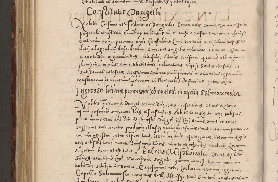 Zdjęcie nr 1146 dla obiektu archiwalnego: Acta actorum causarum sententiarum tam diffinitivarum quam interloquutoriarum decretorum obligationum quietationum, constitutionum procuratorum etc. etc. coram Reverendo Domino Stanislao Manieczki Sacratissimi Corporis Christi Cazimiriae Praeposito Viccario in Spiritualibus ac Officiali Generali Cracoviensi ad Annum Domini Millesimum Quingentesimum Octuagesimum Tercium indictione undecima pontificatus Sanctissimi in Christo Patris Domini Nostri Domini Gregorii Divina Providentia Papae Tredecimi Anno ipsius duodecima faeliciter inchoantur 