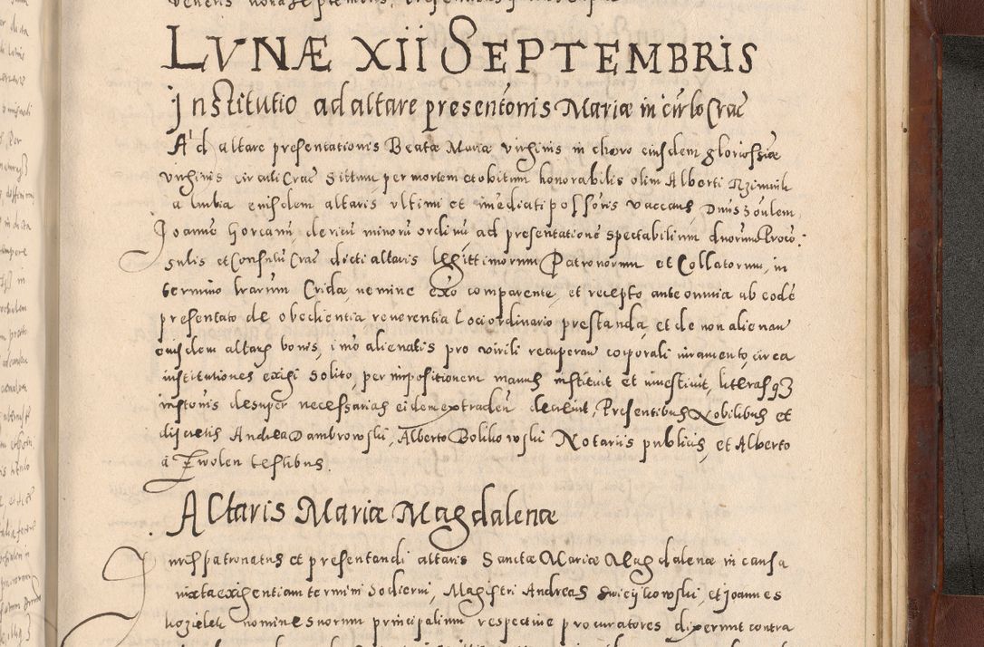 Zdjęcie nr 1145 dla obiektu archiwalnego: Acta actorum causarum sententiarum tam diffinitivarum quam interloquutoriarum decretorum obligationum quietationum, constitutionum procuratorum etc. etc. coram Reverendo Domino Stanislao Manieczki Sacratissimi Corporis Christi Cazimiriae Praeposito Viccario in Spiritualibus ac Officiali Generali Cracoviensi ad Annum Domini Millesimum Quingentesimum Octuagesimum Tercium indictione undecima pontificatus Sanctissimi in Christo Patris Domini Nostri Domini Gregorii Divina Providentia Papae Tredecimi Anno ipsius duodecima faeliciter inchoantur 