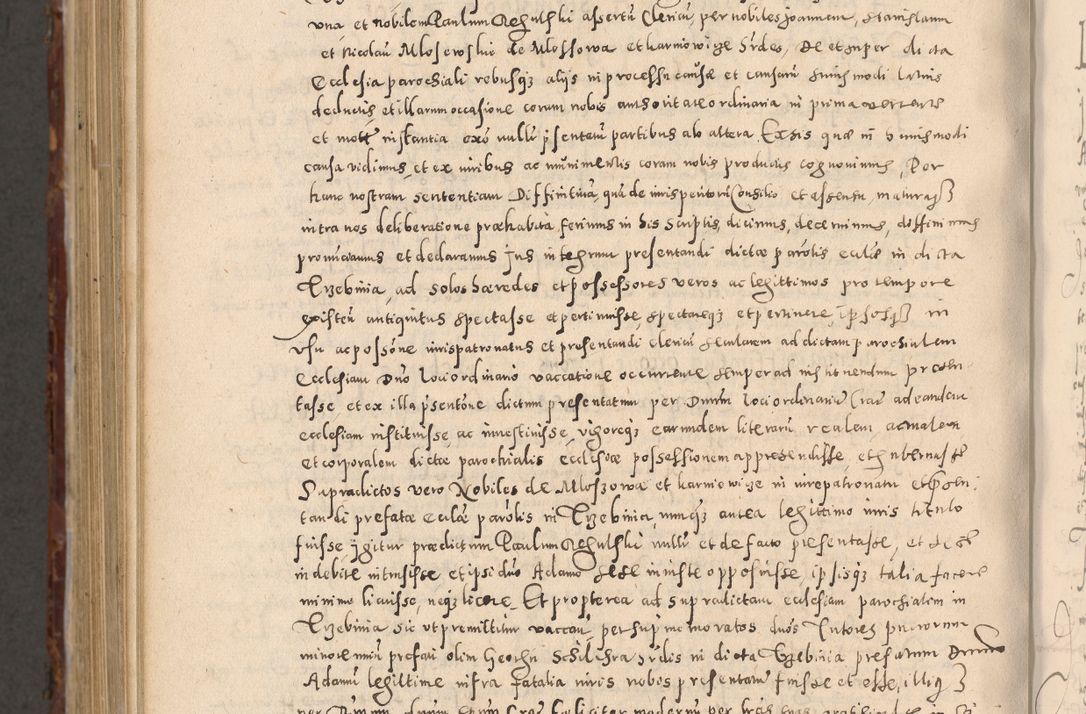 Zdjęcie nr 1144 dla obiektu archiwalnego: Acta actorum causarum sententiarum tam diffinitivarum quam interloquutoriarum decretorum obligationum quietationum, constitutionum procuratorum etc. etc. coram Reverendo Domino Stanislao Manieczki Sacratissimi Corporis Christi Cazimiriae Praeposito Viccario in Spiritualibus ac Officiali Generali Cracoviensi ad Annum Domini Millesimum Quingentesimum Octuagesimum Tercium indictione undecima pontificatus Sanctissimi in Christo Patris Domini Nostri Domini Gregorii Divina Providentia Papae Tredecimi Anno ipsius duodecima faeliciter inchoantur 