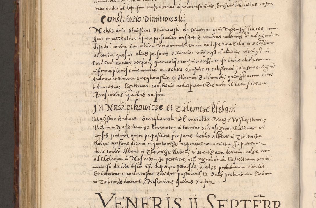 Zdjęcie nr 1136 dla obiektu archiwalnego: Acta actorum causarum sententiarum tam diffinitivarum quam interloquutoriarum decretorum obligationum quietationum, constitutionum procuratorum etc. etc. coram Reverendo Domino Stanislao Manieczki Sacratissimi Corporis Christi Cazimiriae Praeposito Viccario in Spiritualibus ac Officiali Generali Cracoviensi ad Annum Domini Millesimum Quingentesimum Octuagesimum Tercium indictione undecima pontificatus Sanctissimi in Christo Patris Domini Nostri Domini Gregorii Divina Providentia Papae Tredecimi Anno ipsius duodecima faeliciter inchoantur 