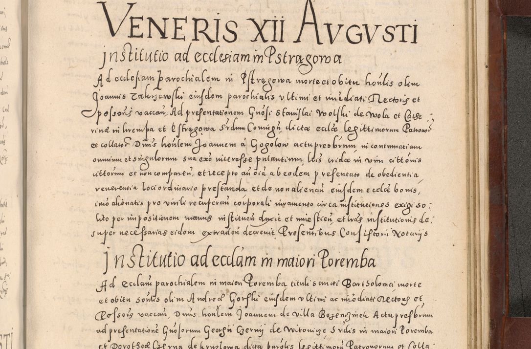 Zdjęcie nr 1125 dla obiektu archiwalnego: Acta actorum causarum sententiarum tam diffinitivarum quam interloquutoriarum decretorum obligationum quietationum, constitutionum procuratorum etc. etc. coram Reverendo Domino Stanislao Manieczki Sacratissimi Corporis Christi Cazimiriae Praeposito Viccario in Spiritualibus ac Officiali Generali Cracoviensi ad Annum Domini Millesimum Quingentesimum Octuagesimum Tercium indictione undecima pontificatus Sanctissimi in Christo Patris Domini Nostri Domini Gregorii Divina Providentia Papae Tredecimi Anno ipsius duodecima faeliciter inchoantur 
