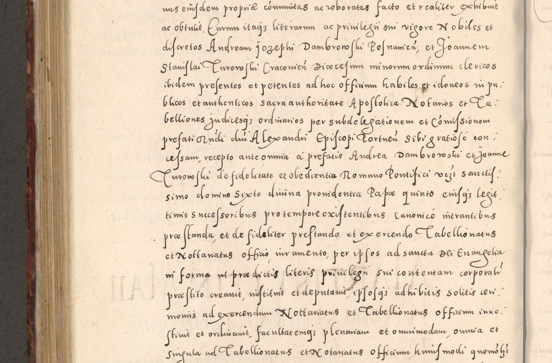 Zdjęcie nr 1094 dla obiektu archiwalnego: Acta actorum causarum sententiarum tam diffinitivarum quam interloquutoriarum decretorum obligationum quietationum, constitutionum procuratorum etc. etc. coram Reverendo Domino Stanislao Manieczki Sacratissimi Corporis Christi Cazimiriae Praeposito Viccario in Spiritualibus ac Officiali Generali Cracoviensi ad Annum Domini Millesimum Quingentesimum Octuagesimum Tercium indictione undecima pontificatus Sanctissimi in Christo Patris Domini Nostri Domini Gregorii Divina Providentia Papae Tredecimi Anno ipsius duodecima faeliciter inchoantur 