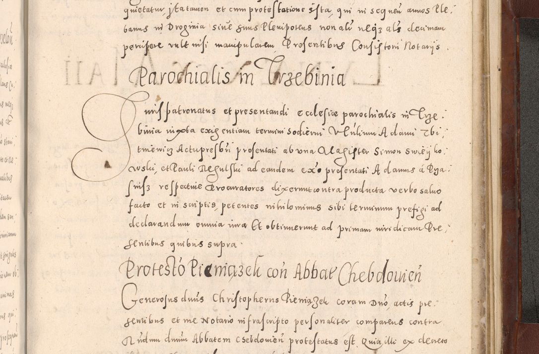Zdjęcie nr 1091 dla obiektu archiwalnego: Acta actorum causarum sententiarum tam diffinitivarum quam interloquutoriarum decretorum obligationum quietationum, constitutionum procuratorum etc. etc. coram Reverendo Domino Stanislao Manieczki Sacratissimi Corporis Christi Cazimiriae Praeposito Viccario in Spiritualibus ac Officiali Generali Cracoviensi ad Annum Domini Millesimum Quingentesimum Octuagesimum Tercium indictione undecima pontificatus Sanctissimi in Christo Patris Domini Nostri Domini Gregorii Divina Providentia Papae Tredecimi Anno ipsius duodecima faeliciter inchoantur 