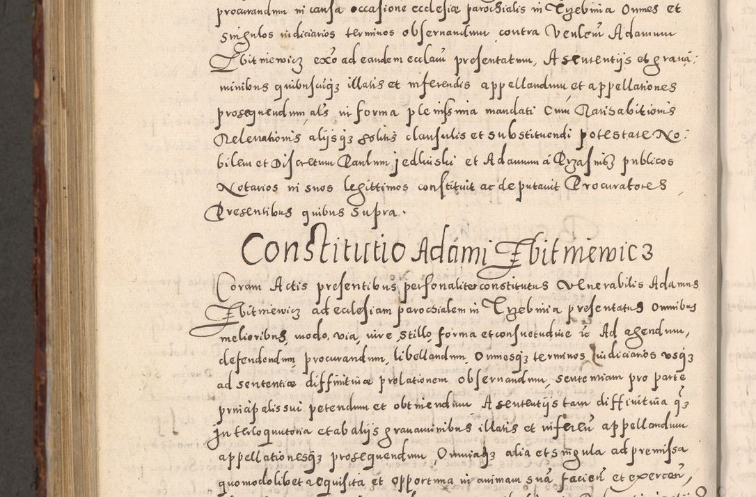 Zdjęcie nr 1072 dla obiektu archiwalnego: Acta actorum causarum sententiarum tam diffinitivarum quam interloquutoriarum decretorum obligationum quietationum, constitutionum procuratorum etc. etc. coram Reverendo Domino Stanislao Manieczki Sacratissimi Corporis Christi Cazimiriae Praeposito Viccario in Spiritualibus ac Officiali Generali Cracoviensi ad Annum Domini Millesimum Quingentesimum Octuagesimum Tercium indictione undecima pontificatus Sanctissimi in Christo Patris Domini Nostri Domini Gregorii Divina Providentia Papae Tredecimi Anno ipsius duodecima faeliciter inchoantur 