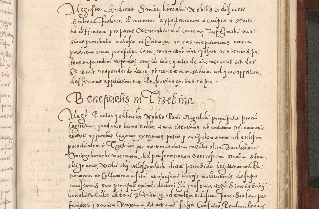 Zdjęcie nr 1071 dla obiektu archiwalnego: Acta actorum causarum sententiarum tam diffinitivarum quam interloquutoriarum decretorum obligationum quietationum, constitutionum procuratorum etc. etc. coram Reverendo Domino Stanislao Manieczki Sacratissimi Corporis Christi Cazimiriae Praeposito Viccario in Spiritualibus ac Officiali Generali Cracoviensi ad Annum Domini Millesimum Quingentesimum Octuagesimum Tercium indictione undecima pontificatus Sanctissimi in Christo Patris Domini Nostri Domini Gregorii Divina Providentia Papae Tredecimi Anno ipsius duodecima faeliciter inchoantur 