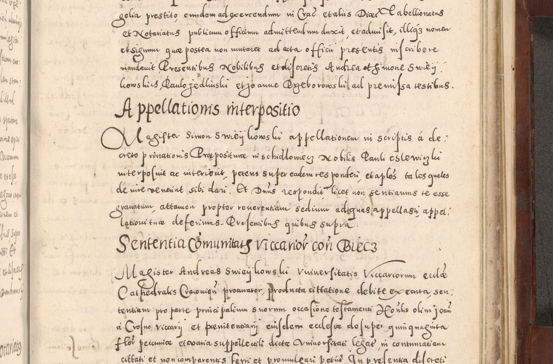 Zdjęcie nr 1069 dla obiektu archiwalnego: Acta actorum causarum sententiarum tam diffinitivarum quam interloquutoriarum decretorum obligationum quietationum, constitutionum procuratorum etc. etc. coram Reverendo Domino Stanislao Manieczki Sacratissimi Corporis Christi Cazimiriae Praeposito Viccario in Spiritualibus ac Officiali Generali Cracoviensi ad Annum Domini Millesimum Quingentesimum Octuagesimum Tercium indictione undecima pontificatus Sanctissimi in Christo Patris Domini Nostri Domini Gregorii Divina Providentia Papae Tredecimi Anno ipsius duodecima faeliciter inchoantur 