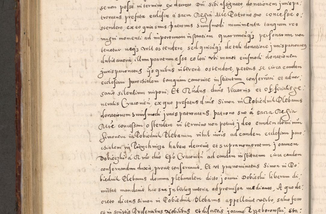 Zdjęcie nr 1054 dla obiektu archiwalnego: Acta actorum causarum sententiarum tam diffinitivarum quam interloquutoriarum decretorum obligationum quietationum, constitutionum procuratorum etc. etc. coram Reverendo Domino Stanislao Manieczki Sacratissimi Corporis Christi Cazimiriae Praeposito Viccario in Spiritualibus ac Officiali Generali Cracoviensi ad Annum Domini Millesimum Quingentesimum Octuagesimum Tercium indictione undecima pontificatus Sanctissimi in Christo Patris Domini Nostri Domini Gregorii Divina Providentia Papae Tredecimi Anno ipsius duodecima faeliciter inchoantur 