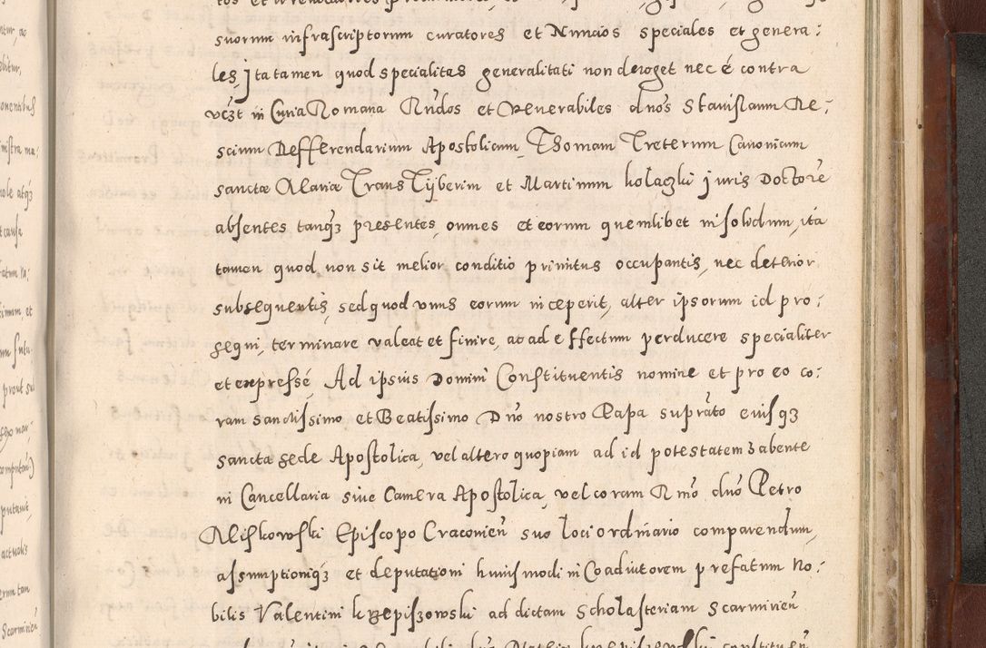 Zdjęcie nr 1047 dla obiektu archiwalnego: Acta actorum causarum sententiarum tam diffinitivarum quam interloquutoriarum decretorum obligationum quietationum, constitutionum procuratorum etc. etc. coram Reverendo Domino Stanislao Manieczki Sacratissimi Corporis Christi Cazimiriae Praeposito Viccario in Spiritualibus ac Officiali Generali Cracoviensi ad Annum Domini Millesimum Quingentesimum Octuagesimum Tercium indictione undecima pontificatus Sanctissimi in Christo Patris Domini Nostri Domini Gregorii Divina Providentia Papae Tredecimi Anno ipsius duodecima faeliciter inchoantur 