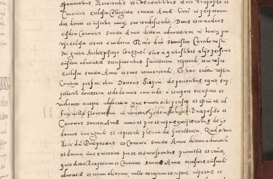 Zdjęcie nr 1037 dla obiektu archiwalnego: Acta actorum causarum sententiarum tam diffinitivarum quam interloquutoriarum decretorum obligationum quietationum, constitutionum procuratorum etc. etc. coram Reverendo Domino Stanislao Manieczki Sacratissimi Corporis Christi Cazimiriae Praeposito Viccario in Spiritualibus ac Officiali Generali Cracoviensi ad Annum Domini Millesimum Quingentesimum Octuagesimum Tercium indictione undecima pontificatus Sanctissimi in Christo Patris Domini Nostri Domini Gregorii Divina Providentia Papae Tredecimi Anno ipsius duodecima faeliciter inchoantur 