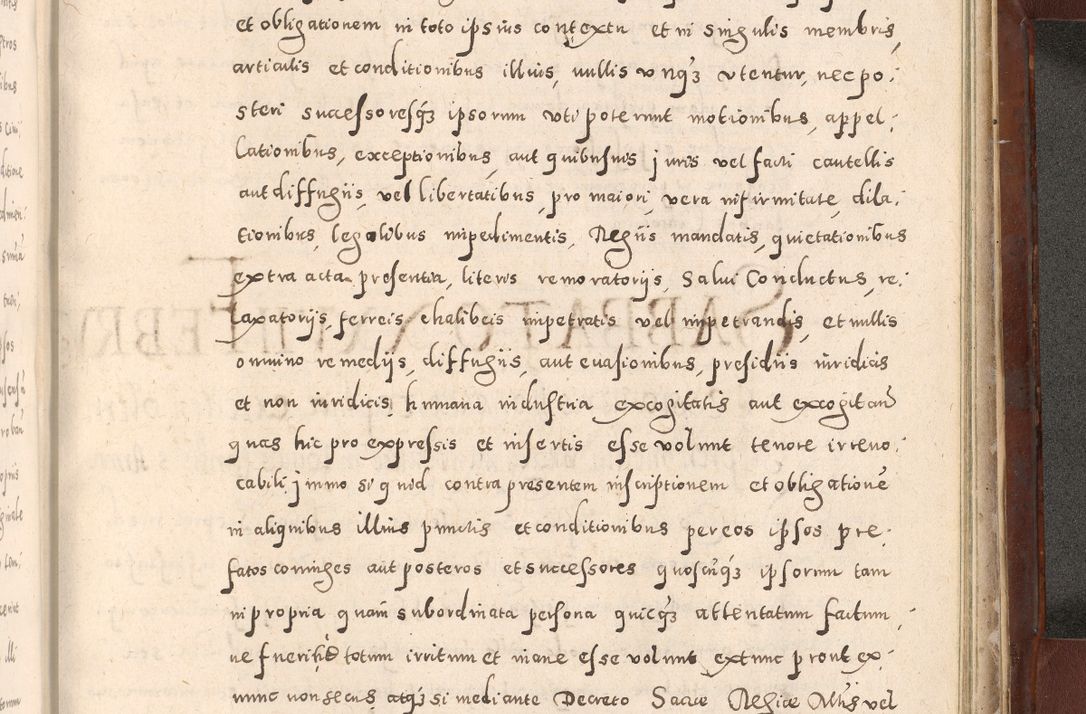 Zdjęcie nr 1035 dla obiektu archiwalnego: Acta actorum causarum sententiarum tam diffinitivarum quam interloquutoriarum decretorum obligationum quietationum, constitutionum procuratorum etc. etc. coram Reverendo Domino Stanislao Manieczki Sacratissimi Corporis Christi Cazimiriae Praeposito Viccario in Spiritualibus ac Officiali Generali Cracoviensi ad Annum Domini Millesimum Quingentesimum Octuagesimum Tercium indictione undecima pontificatus Sanctissimi in Christo Patris Domini Nostri Domini Gregorii Divina Providentia Papae Tredecimi Anno ipsius duodecima faeliciter inchoantur 