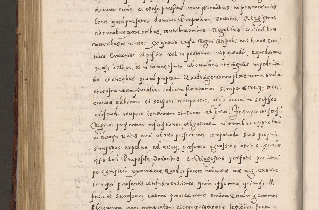 Zdjęcie nr 1034 dla obiektu archiwalnego: Acta actorum causarum sententiarum tam diffinitivarum quam interloquutoriarum decretorum obligationum quietationum, constitutionum procuratorum etc. etc. coram Reverendo Domino Stanislao Manieczki Sacratissimi Corporis Christi Cazimiriae Praeposito Viccario in Spiritualibus ac Officiali Generali Cracoviensi ad Annum Domini Millesimum Quingentesimum Octuagesimum Tercium indictione undecima pontificatus Sanctissimi in Christo Patris Domini Nostri Domini Gregorii Divina Providentia Papae Tredecimi Anno ipsius duodecima faeliciter inchoantur 